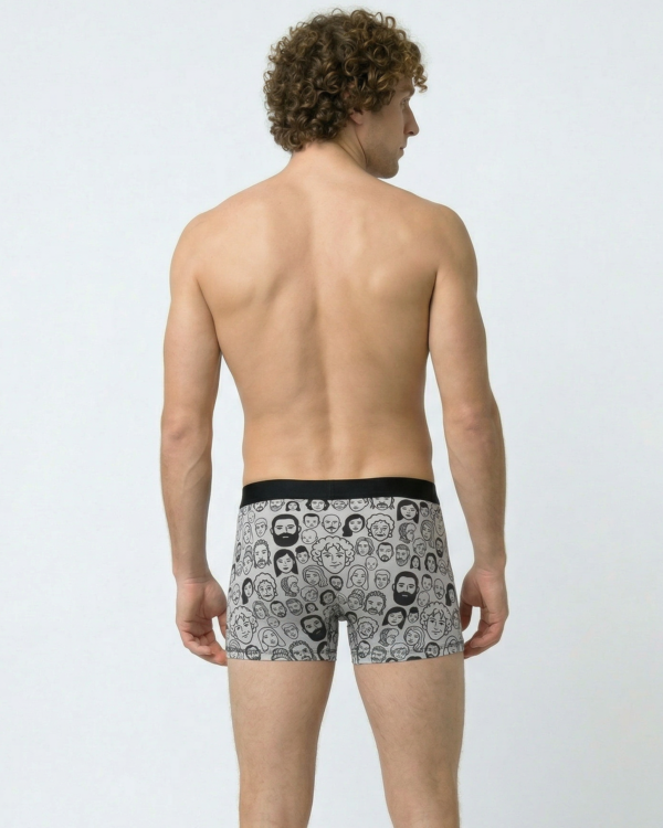 Firefly_GeminiFlash_show me back side of this model in the underwear in reference 2. Relaxed posture with 299175 1 Mono U Among Others